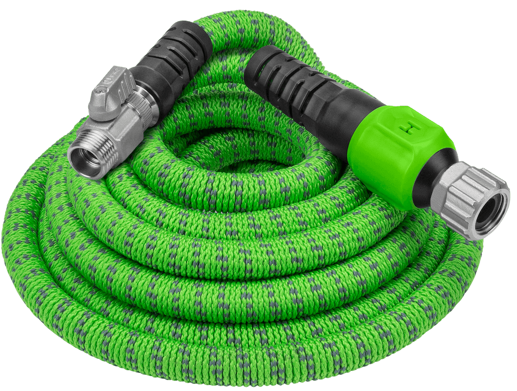 maybe an image about 1.59 cm x 15.2 m Expandable Burst Proof Hose - Green