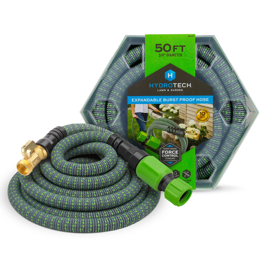 1.59 cm x 15.2 m Expandable Burst Proof Hose - Green