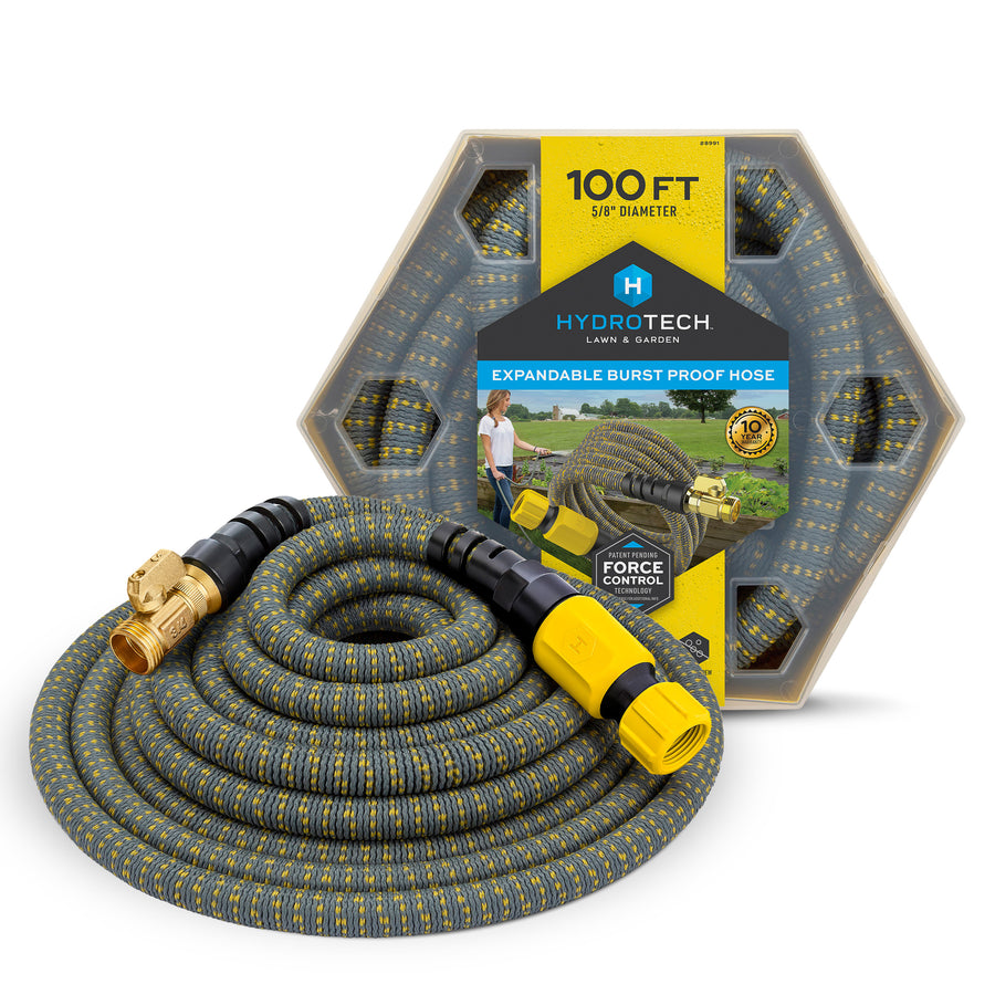 1.59 cm x 30.5 m Expandable Burst Proof Hose – Yellow